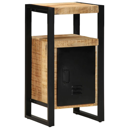 vidaXL Ντουλάπι Μπάνιου 40x35x75cm Μαύρο