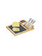 Relaxdays Porcelain Cheese Serving Platter 27x32cm 9pcs