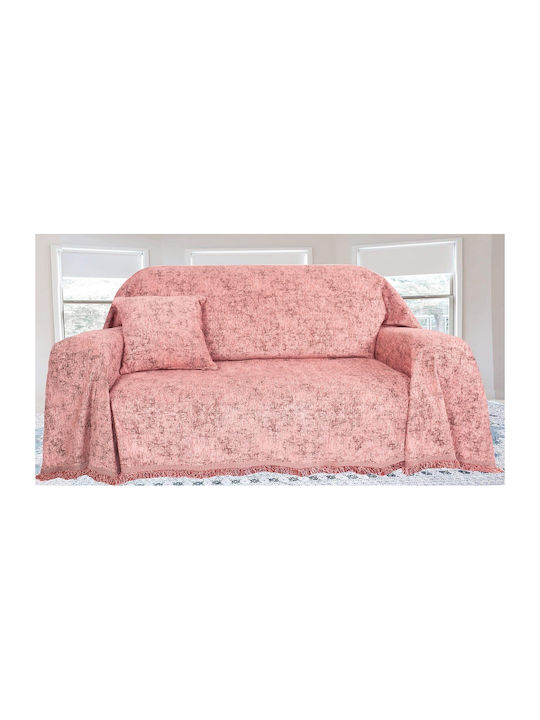 Mc Decor Ριχτάρι Διθέσιου Καναπέ 180x250εκ. Ρόζ MCD.SRD.ZENROZ