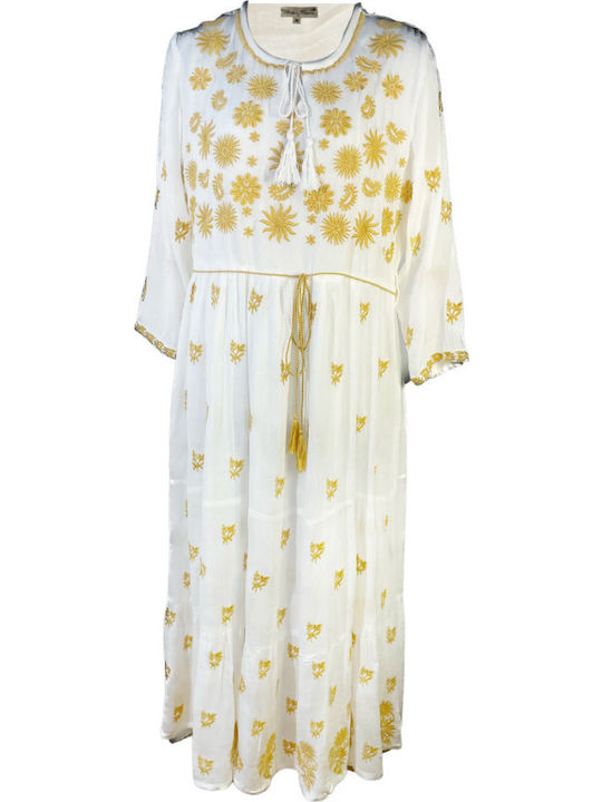 Summer Maxi Dress White Cream