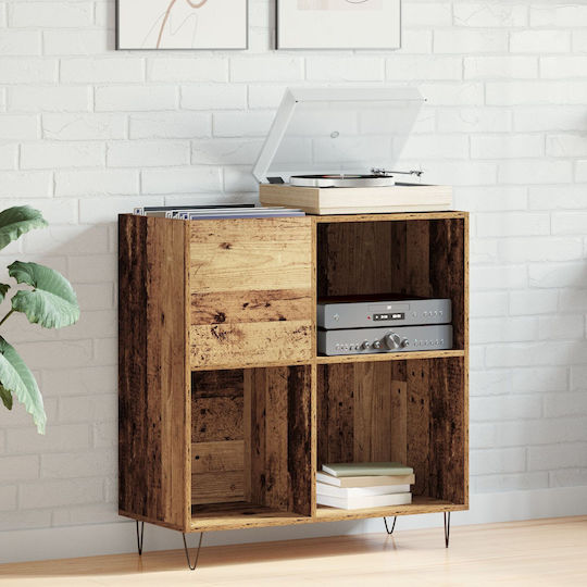 vidaXL Oak Hi-Fi Furniture Black 38x84.5x90cm