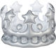 Inflatable Crown Relaxdays Silver White