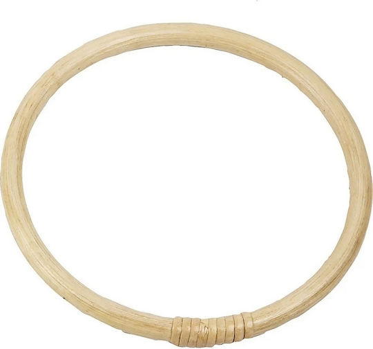 Mâner Rotund pentru Geantă din Bambus 17cm 1 Bucată
