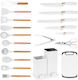 Cooking Utensil Set Made of Silicone With Stand...