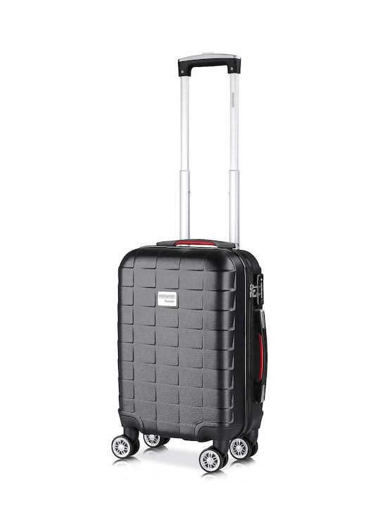 Troller Cabină Monzana Exopack 37 X 21 X 53 Cm 4 Roți Rotire 360 de Grade Abs Negru
