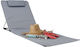 Folding Beach Lounger Relaxdays Leg Light Gray 4 Pieces 60 195 Cm