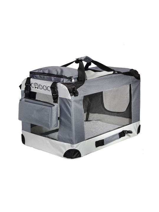 Katzen- und Hundetransporttasche Cadoca Grau Größe L 70x52x50 cm