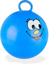 Relaxdays Bucket Handles Smile Blue 55x45cm Indoor Outdoor Use