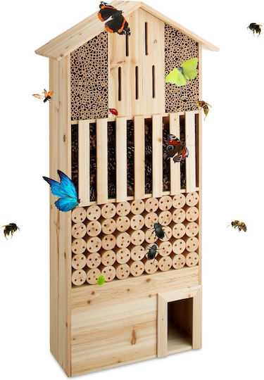 Adăpost Natural pentru Insecte și Arici din Lemn de Bambus 118 X 57 X 24 Cm