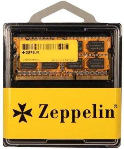 Zeppelin 8GB DDR3 RAM с 2 модула (2x4GB) и Скорост 1600 за Лаптоп