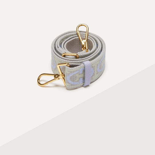 Coccinelle Cotton Logo Strap Pastel Blue Γαλάζιο