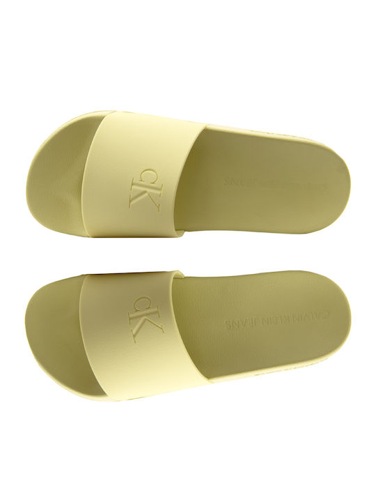 Calvin Klein Слайдове в Жълт Цвят
