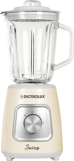 DictroLux Blender With Glass Jug 1.5 L 1000W Beige 060192