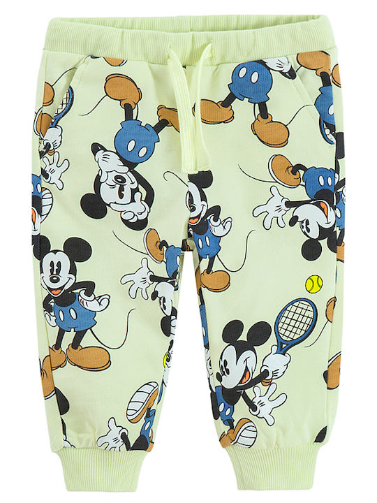 Kids Sweatpants Green Mickey Mouse