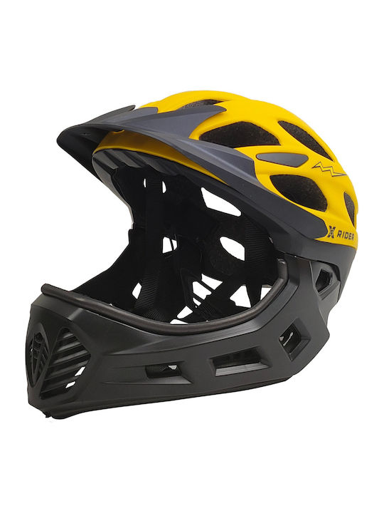 Xrider Xr00kfh01 Schwarz-Gelb Fullface-MTB-Helm Abnehmbarer Kinnschutz  Gre S | Skroutz Germany
