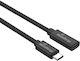 MediaRange USB 2.0 Cable USB-C male - USB-C female 60W PD Μαύρο 2m MRCS245