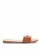 Flache Sandalen für Damen in Braun Farbe