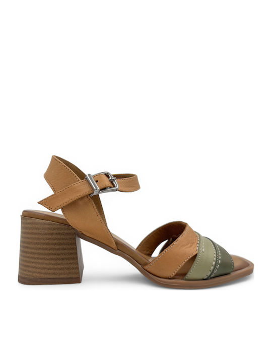 Mago Shoes Din piele Sandale Verzi