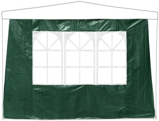 Set 4 Seitenwände Pavillon Relaxdays Maße je 2x3m Dunkelgrün