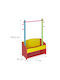Relaxdays Cuiere pentru Copii Multi Hook cu cârlig Lemn Verde 100.5x71x30εκ. 1buc
