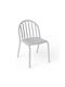 Outdoor Chair Aluminum Light Grey 2pcs 52x56x80.5cm