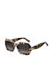Damen Sonnenbrille mit Braun Schildkröte Kunststoff Gestell und Braun Verlaufsfarbe Linse
