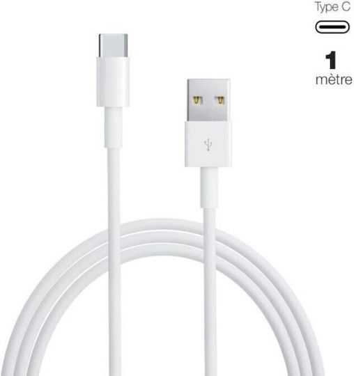 Moxie USB 2.0 Cable USB-C male - USB-A White 1m Bulk
