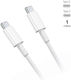 Moxie Regular USB 2.0 Cablu USB-C bărbătesc - USB-C Alb 1m Bulk