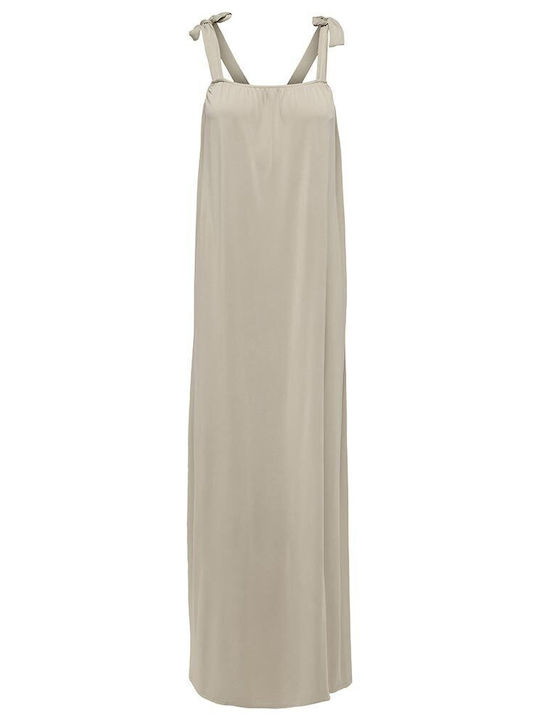 Hannah Sommer Maxi Damenkleid Feder Grau