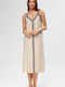 Minerva Women's Maxi Beach Dress Beige