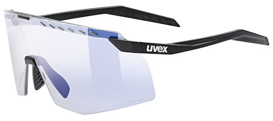 Uvex Cycling Glasses with Black Frame & Photochromic / Transparent Lenses