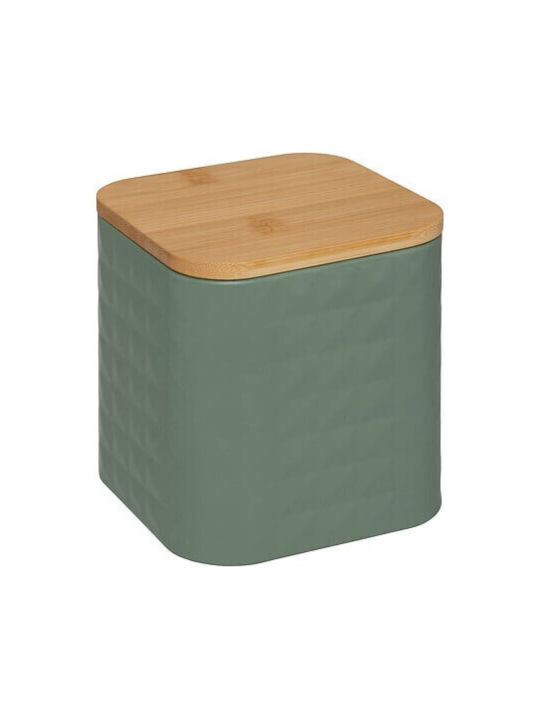 5Five Metallic Coffee Sugar Tea Storage Box with Lid 11.4x11.4x12.6cm 1 Piece