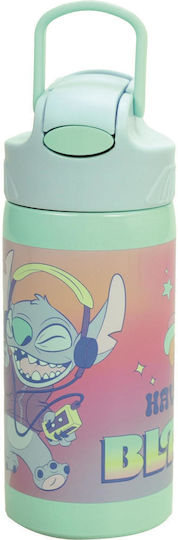 Gim Gim Stitch Rostfreier Stahl Kinder Trinkflasche Stitch mit Stroh Edelstahl 500ml (Verschiedene Designs oder Farben)