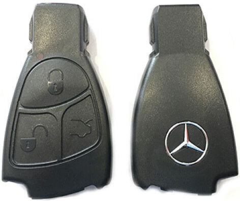 Car Key Shell with Blade with 3 Buttons for Mercedes Benz