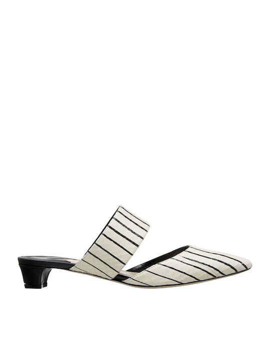 Flat Mules σε Εκρού Χρώμα