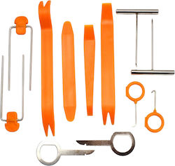 Radio Removal Tools & Upholstery Plastic Clip 12 Pieces