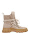 Wildleder Stiefeletten Damen Beige