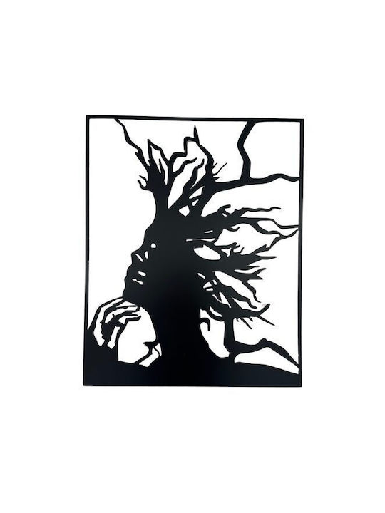 Krodesign Woman Tree Metal Wall Decoration Height 49 Cm Width 40 Cm Thickness 2 Mm