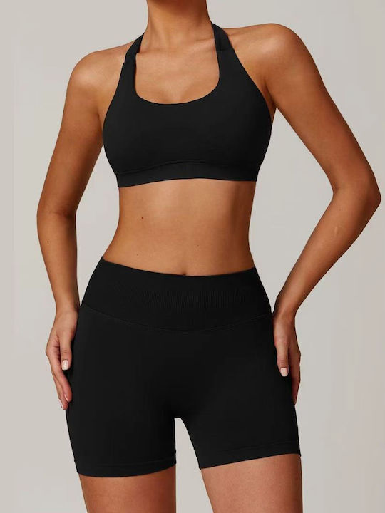 Amor Sports Set Mit Leggings Für Damen Schwarz
