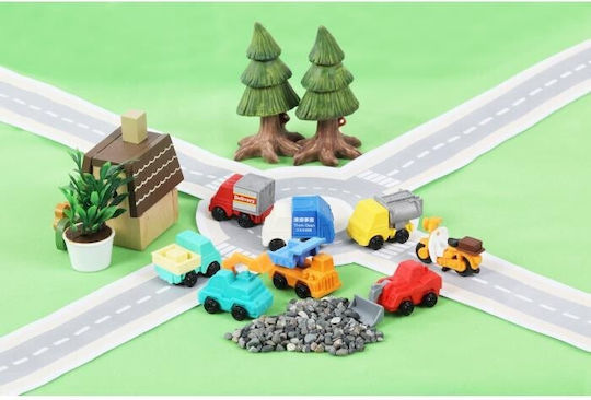3D Eraser Pack Design Service Vehicles Box 60 Pieces 8 Assorted Designs Iwako