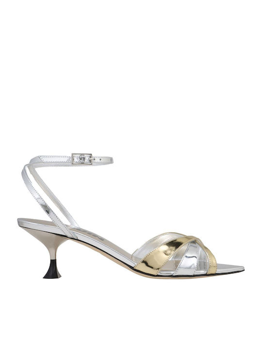 Leather Sandals Silver