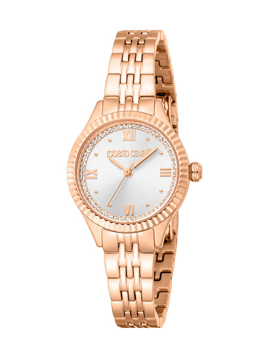 Roberto Cavalli Women's Watch with Pink Gold Me...