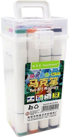 Zeichenmarker Doppelseitig Set 12Stück