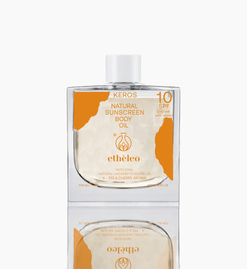 Etheleo Keros Αδιάβροχο Αντηλιακό Λάδι για το Σώμα SPF10 100ml