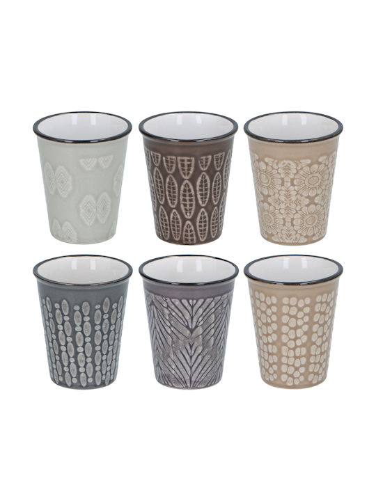 ArteLibre Set Căni Espresso Din porțelan Multicolore 6buc