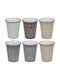 ArteLibre Set Căni Espresso Din porțelan Multicolore 6buc