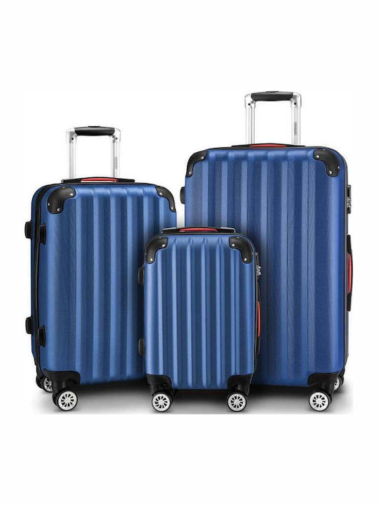 Set de bagaje Monzana Abs Baseline Albastru 3 piese 34 X 20 X 50 cm 40 X 25 X 60 cm 46 X 28 X 70 cm