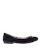 Glind Flats Suede Γυναικείες Μπαλαρίνες σε Μπλε Χρώμα