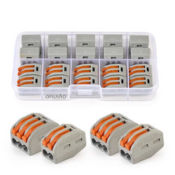 Set 20 Quick Connectors Quick Terminal Blocks Lever Electrical Installations 2 3 Pins Type 222