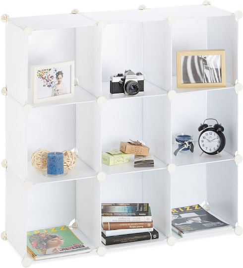 Bibliotecă Albă 95.5x95.5x32 cm Bibliotecă Albă 95.5x95.5x32 cm